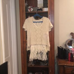 Ciel knitted and lace 2 pcs tops